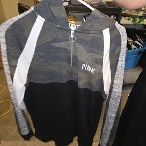 Victoria's Secret PINK Olive and Black Hoodie